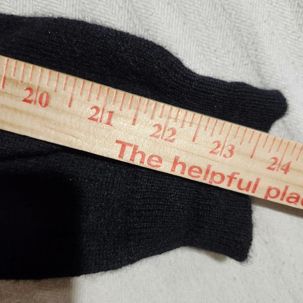 Charter Club Luxury Black 100% Cashmere Crew Neck Sweater Womens Large Luxury